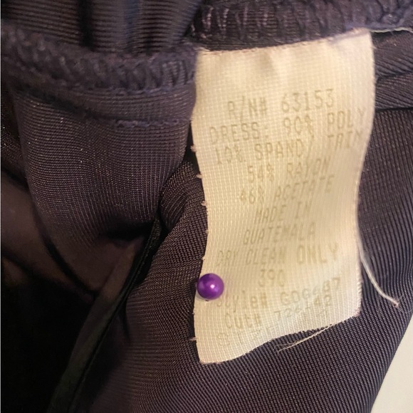 👗➕CDC Caren Desire’e Company Velvet Criss-Cross Back Maxi Dress. Sz 14 - Picture 8 of 10